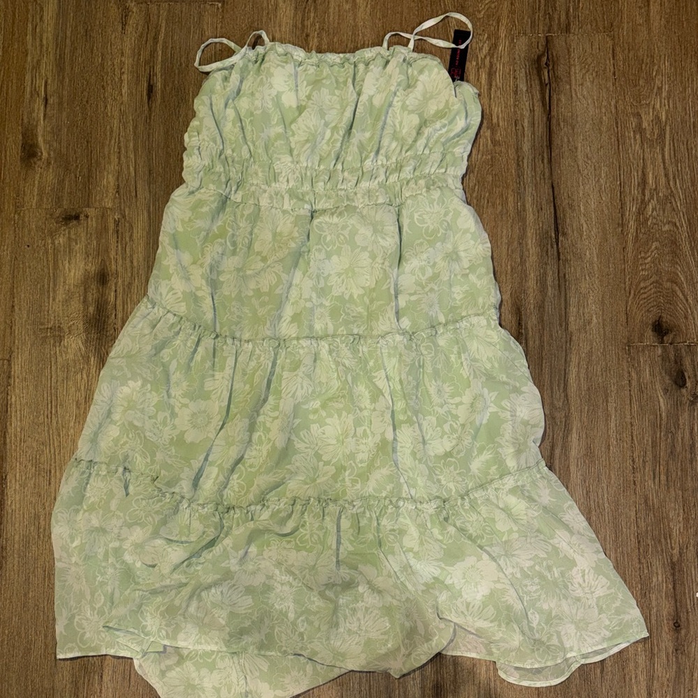 Floral Green Dress